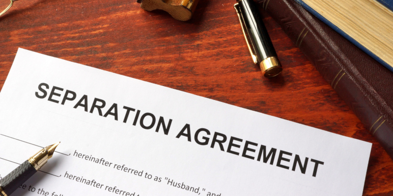 your separation agreement must be in writing